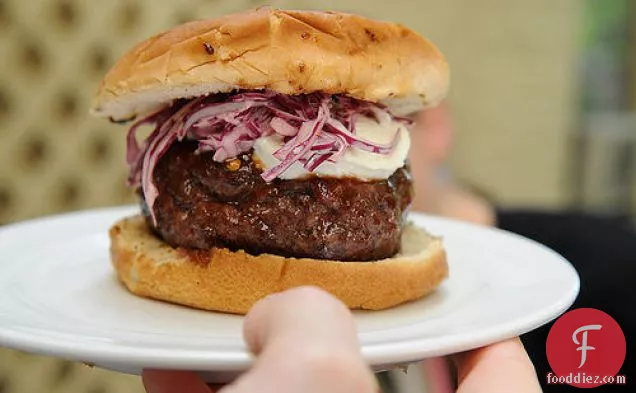 Burger With Spicy Slaw