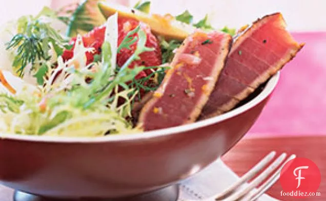 Tuna, Fennel, Avocado And Tangerine Salad With Citrus Vinaigrette