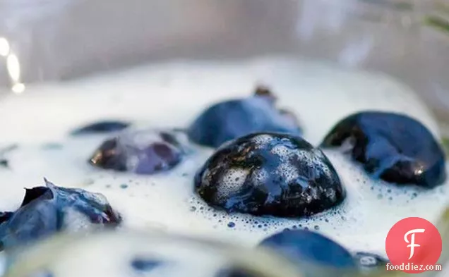 Blueberries With Vanilla Cream