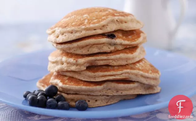 Whole Grain Blueberry Pancakes With Flax For Babies