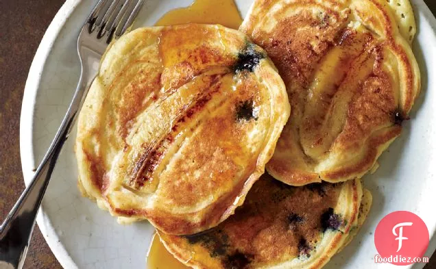 Blueberry-Banana Pancakes