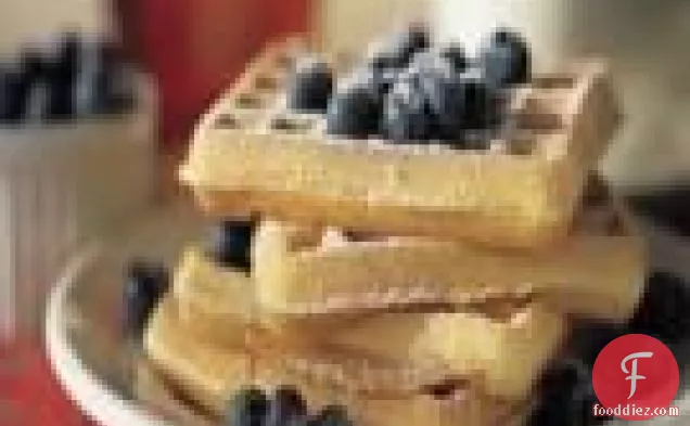 Sour Cream-blueberry Waffles