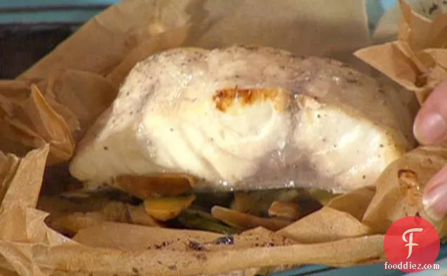 Ginger-Garlic Fish in Parchment