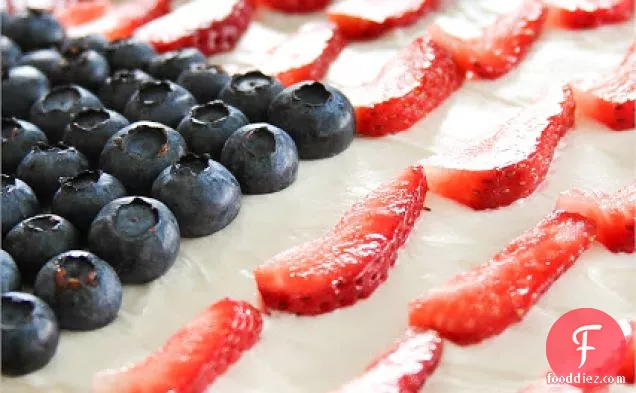 Red White And Blueberry Cheesecake