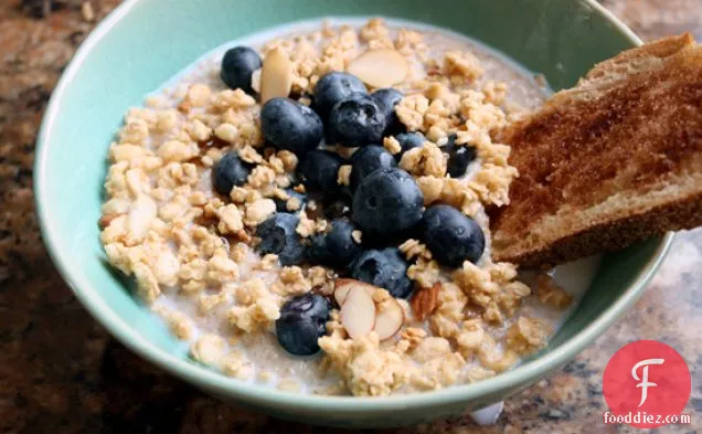 Hot Cereal With Blueberries And Granola