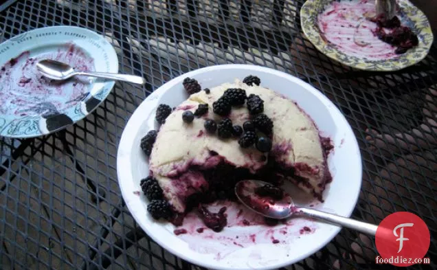 Summer Pudding With Blueberries And Raspberries