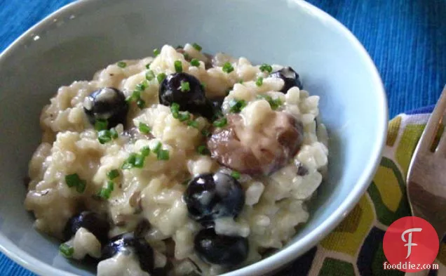 Risotto Del Bosco (risotto Of The Woods With Blueberries & Mush