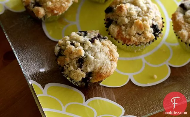 Browned Butter Fresh Blueberry Muffins