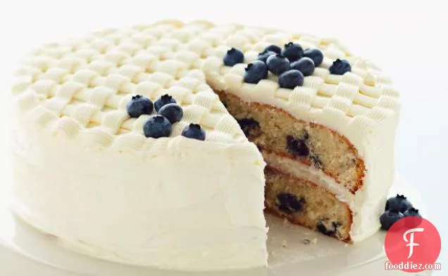 Blueberry Lattice Cake