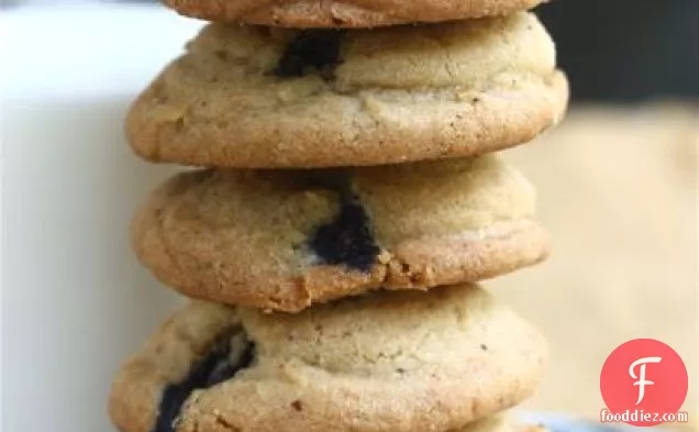 Brown Butter Blueberry Cookies