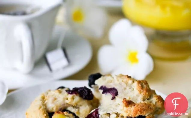 Blueberry Scones With Lemon Glaze Recipe