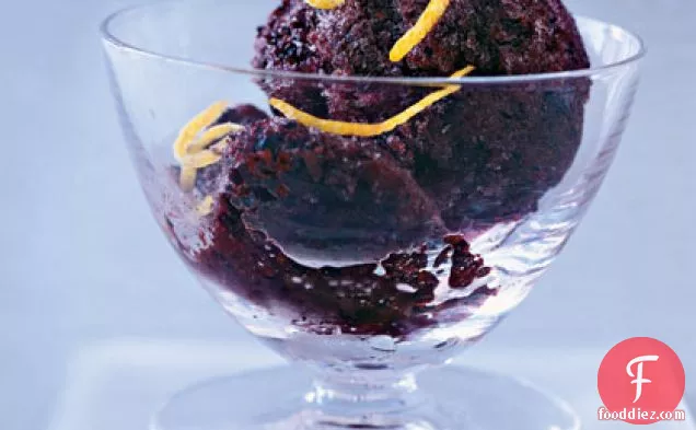 Blueberry-Lemon Sorbet