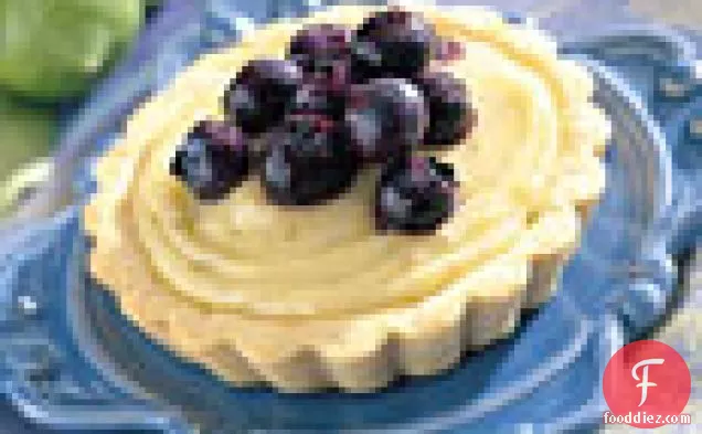 Blueberry Tartlets with Lime Curd