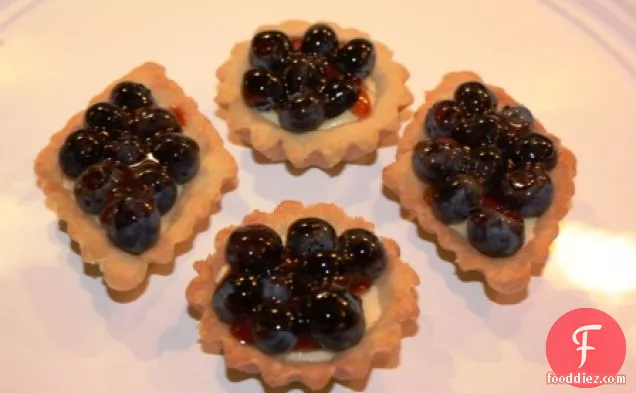 Blueberry Zabaglione Tartlets