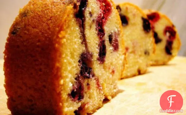 Raspberry-blueberry Pound Cake