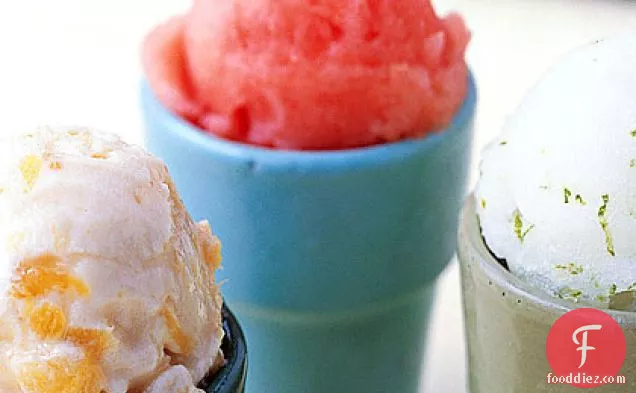 Watermelon-Cantaloupe Sorbet