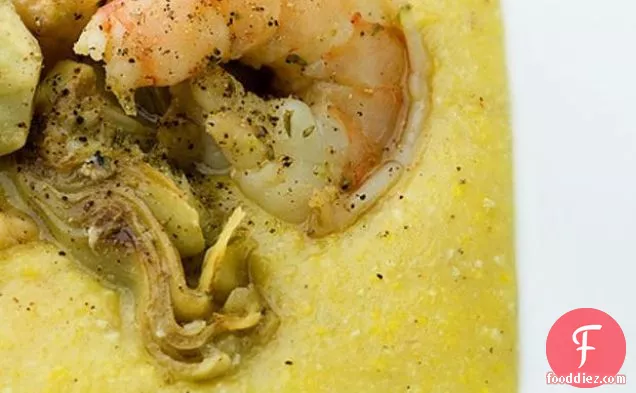Shrimp And Grits With Artichoke Hearts
