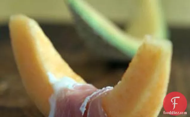 Fresh Cantaloupe With Prosciutto
