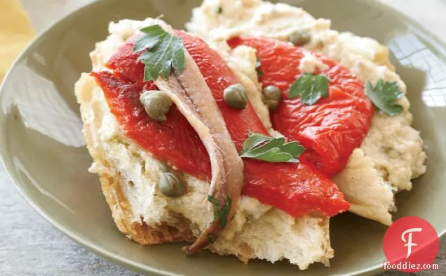 Roasted Red Peppers with Tonnato Sauce