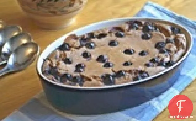 Baked Blueberry Breakfast Oatmeal Pudding