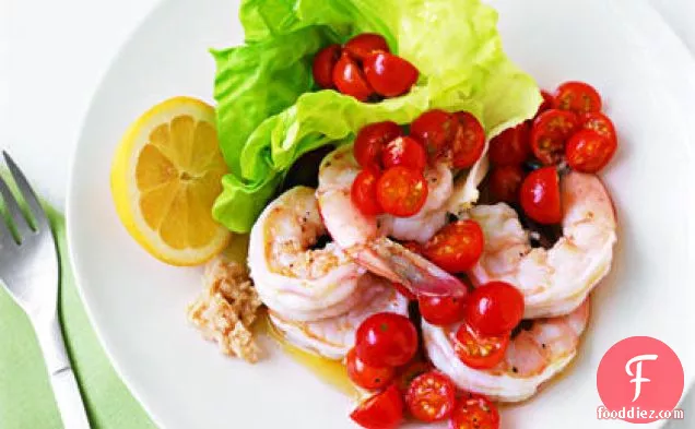 Shrimp with Tomato-Horseradish Salsa