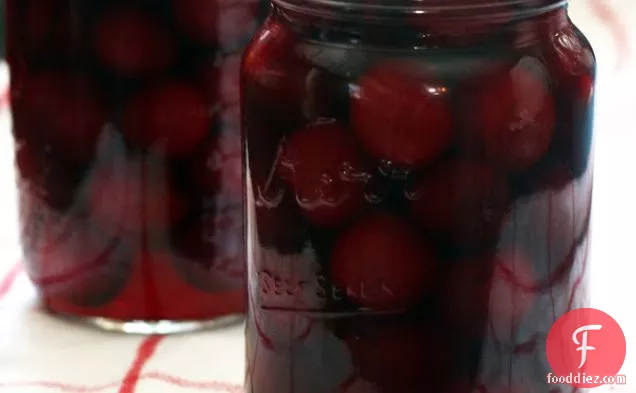 Spiced Pickled Cherries
