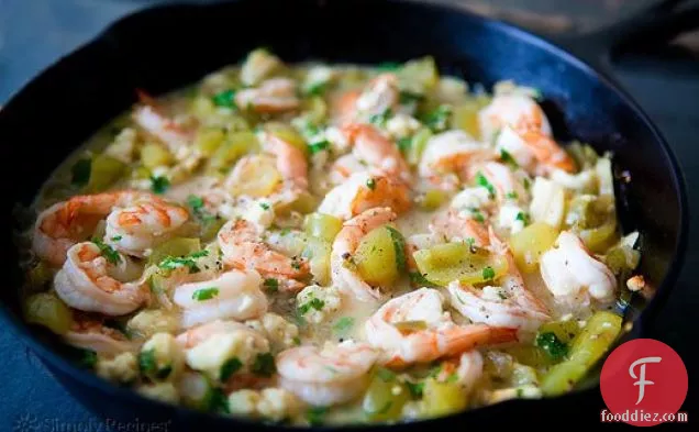 Baked Shrimp With Tomatillos