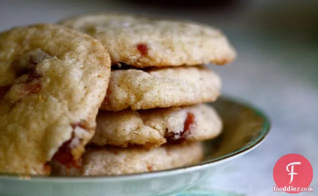 Buttery Cherry Jam Cookies