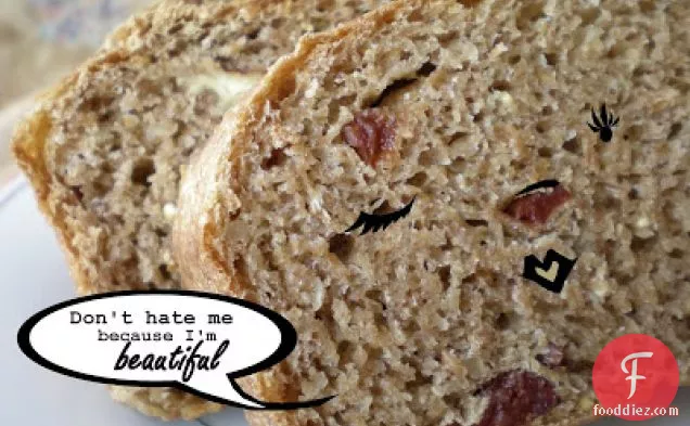 Hearty Whole Grain Bread With Sour Cherries And Chopped Pecans