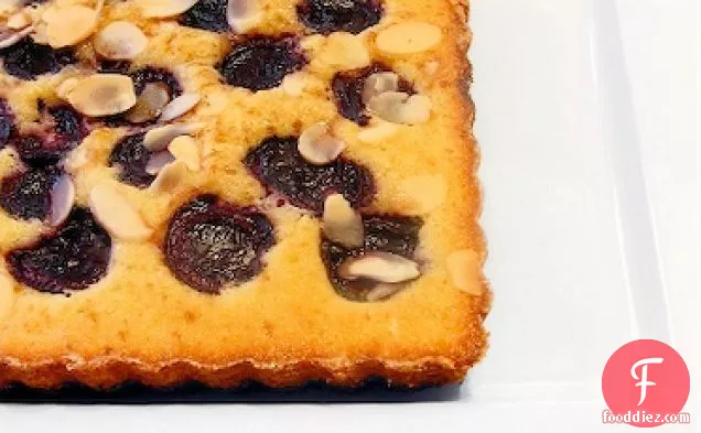 Almond Butter Cake With Cherries