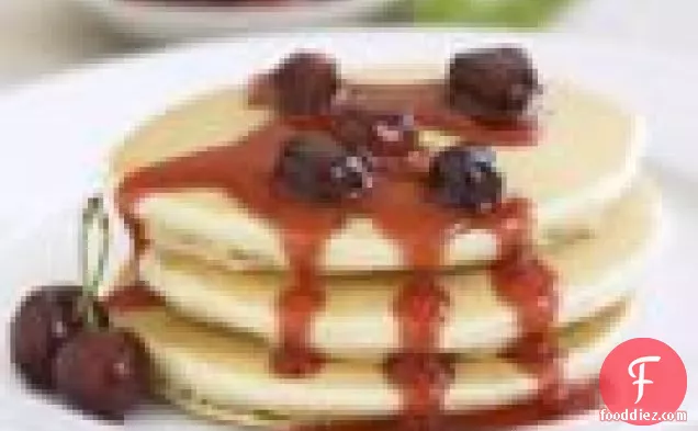 Buttermilk Pancakes With Bing Cherry Syrup