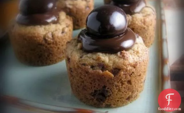 Chocolate Covered Cherry Cookie Cups