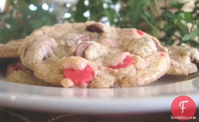 Buttery Crisp Cherry And Chocolate Chip Cookies