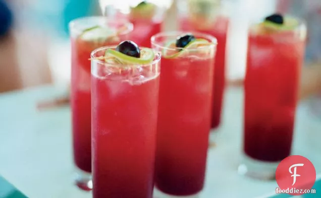 Sour-Cherry Gin Slings