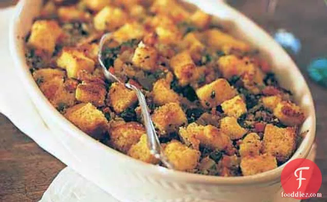 Corn Bread, Cherry, and Bacon Stuffing