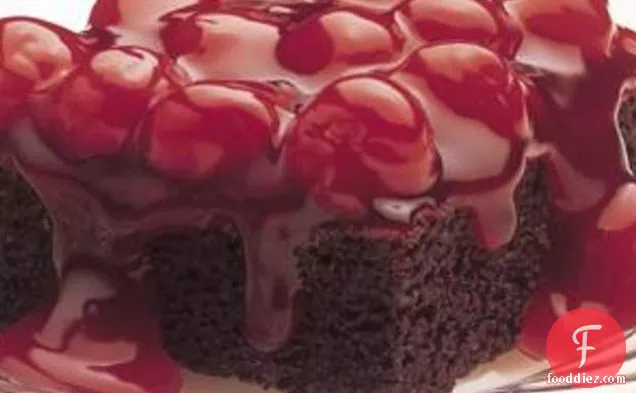 Chocolate Cherry Upside-down Cake