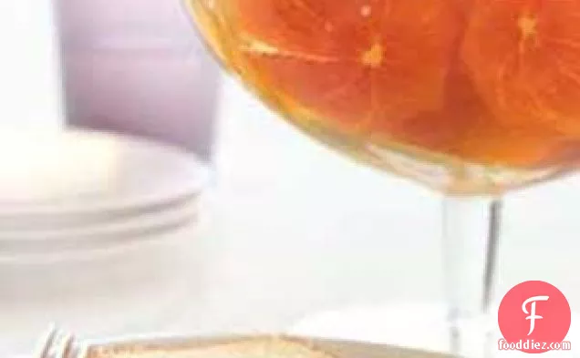 Boozy Clementines With Pound Cake