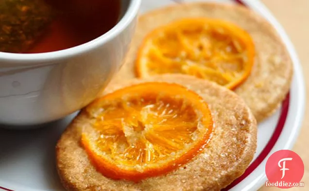 Five-spice Cookies With Candied Oranges