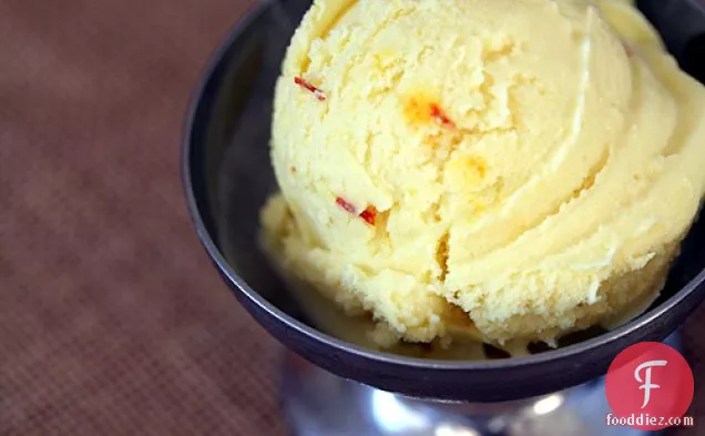 Quick Coconut Ice Cream With Saffron