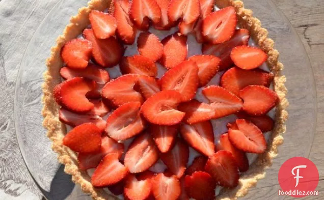 Coconut-almond Tart With Strawberries