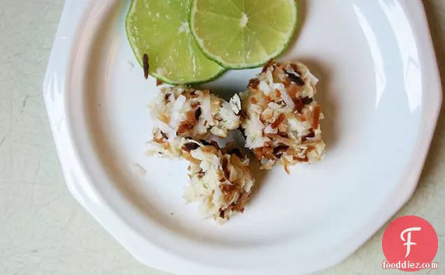 Creamy Lime And Coconut Truffle Bites