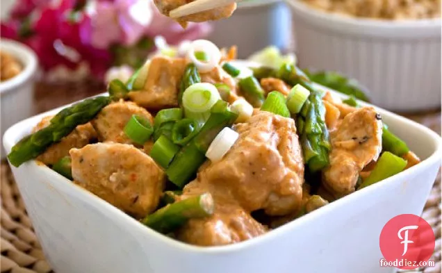 Chicken With Coconut-lime Peanut Sauce