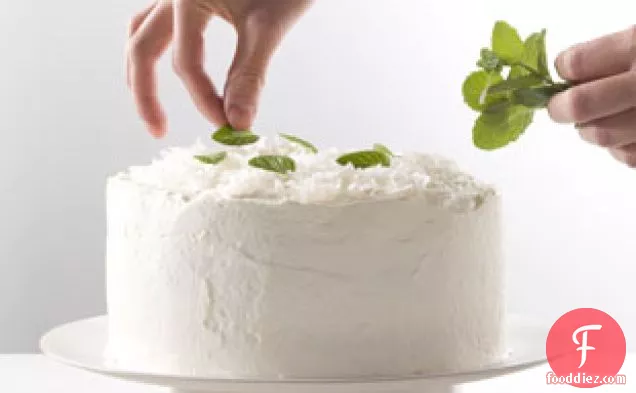 Coconut-mint Cream Cake