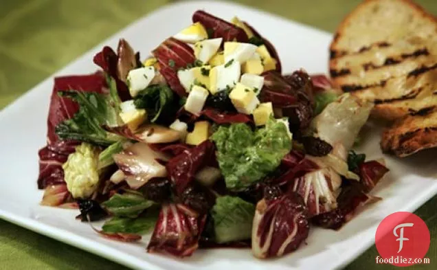 Grilled Radicchio And Romaine Chopped Salad