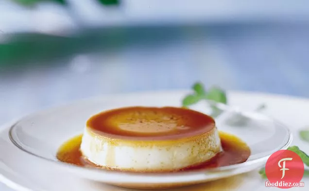 Coconut Flans with Rum