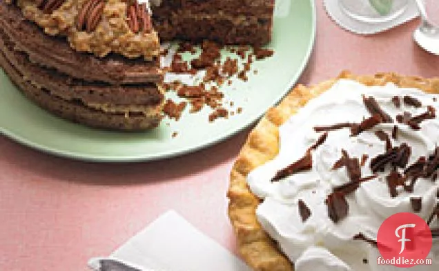 Chocolate Cake With Coconut-pecan Frosting