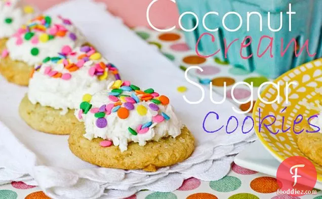 Coconut Cream Sugar Cookies