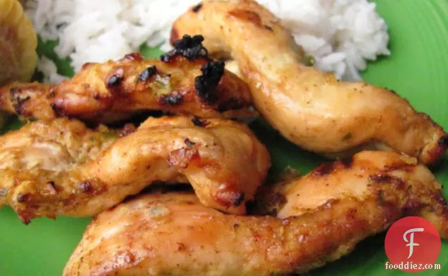 Chicken Satay With Coconut Rice