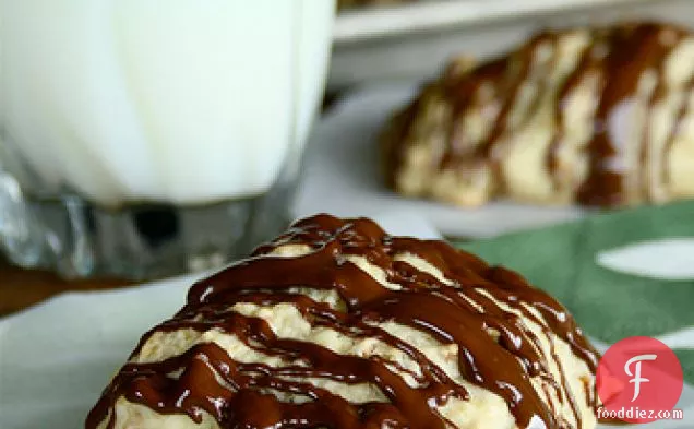 Chocolate Covered Coconut Almond Scones