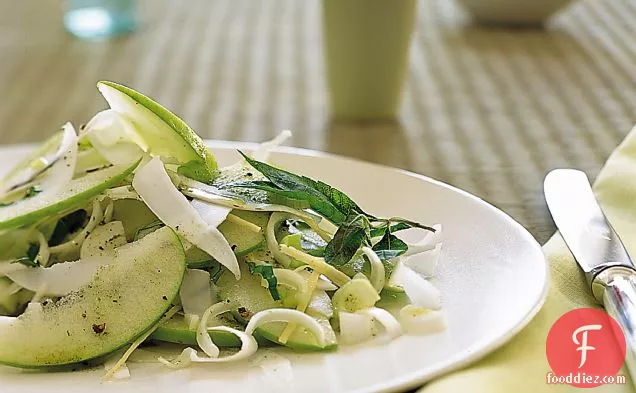 Ginger, Green Apple, Sweet Onion and Coconut Salad